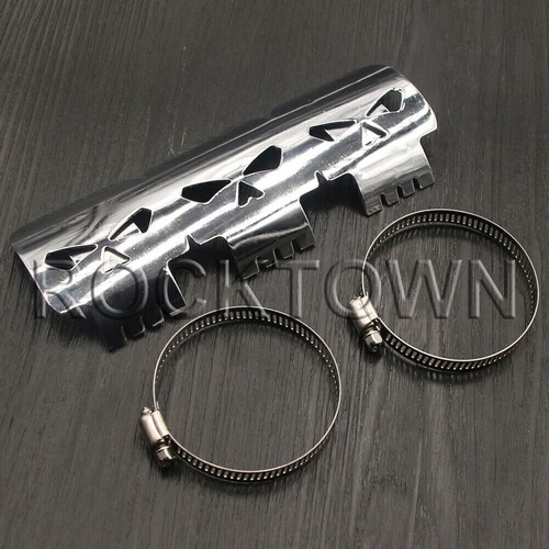 Silver exhaust muffler pipe - exhaust,