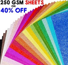 A4 250 GSM MIX GLITTER CRAFT