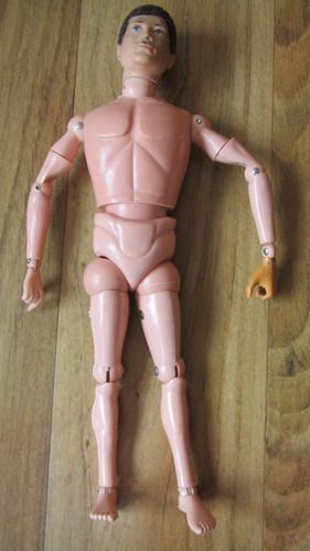 Action man flocked hair 1964 - flocked,