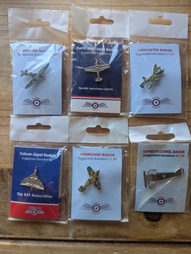 Raf air force metal badges - air,