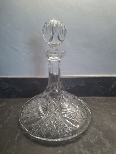 Vintage crystal cut - cut, ship