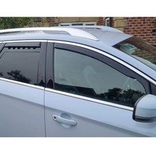 For Ford Mondeo MK4 2007-2014 5 Door Estate Wind Deflectors 4pc Tinted+clips