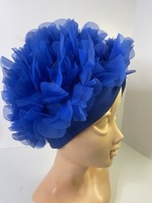 Vintage Blue Tulle Flower
