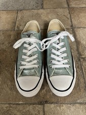 Turquoise Glitter Converse