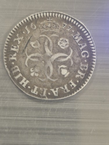 1677 sterling silver fourpence - sterling,