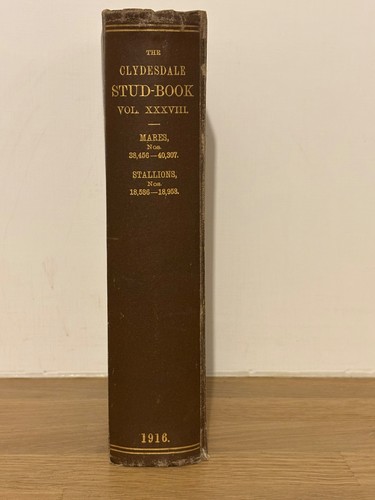 Clydesdale stud book vol - stud,