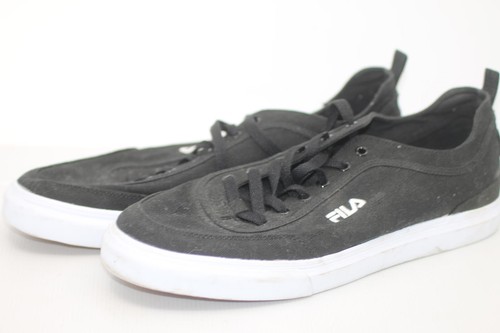 Fila black canvas - fila, sneakers