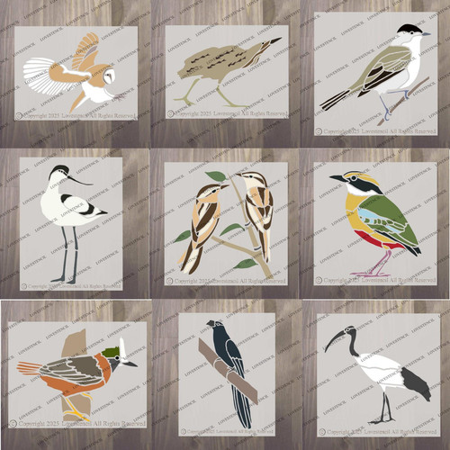 Bird stencils lovestencil - bird,