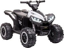 Kids Electric Quad Bike Childrens Ride On Quad ATV Lights 12V White 3-5 Years