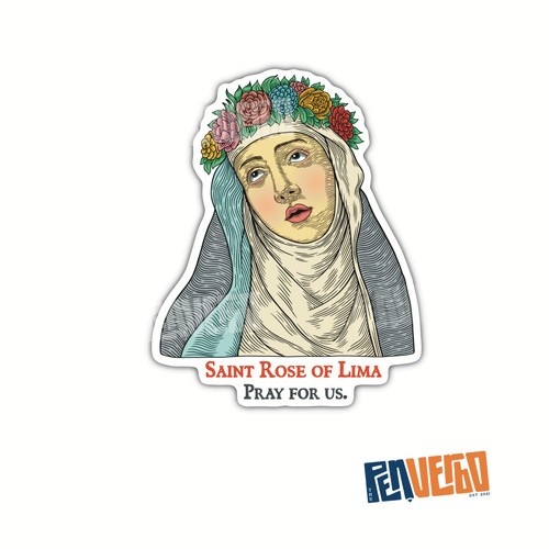 Saint rose lima - lima, sticker