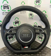 2013 AUDI A5 A4 S LINE FLAT BOTTOM STEERING WHEEL WITH BAG INCLUDED (SEE PHOTOS)