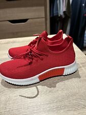 Crosshatch Size 4- (37) Red Rideout Trainers - New