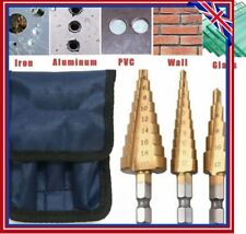 3PC LARGE HSS STEP CONE DRILL