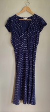 East Blue Polka Dot Pure Silk