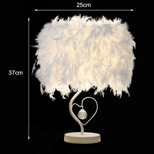 White fluffy feather shade - feather,