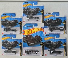 6x HOTWHEELS BATMAN 1:64 SCALE BATMOBILE DIECAST MODEL CARS SEALED