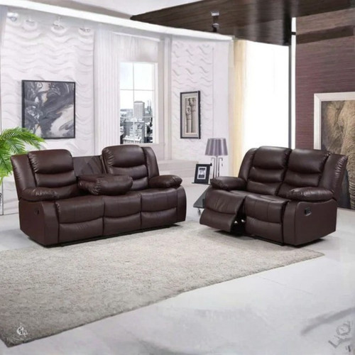 Roma recliner grey sofa - roma,