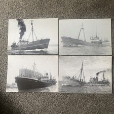 HULL X4 PAST TRAWLERS 7"X 5" POSTCARDS DAVY PORTIA NEWBY WYKE & LORD WAVELL WAF