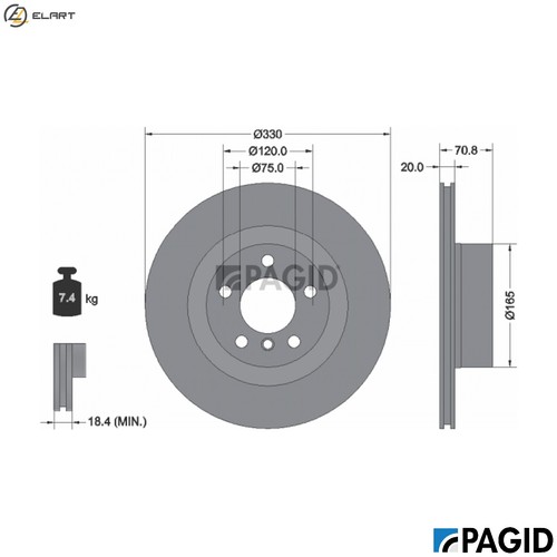 Brake disc 55563nc for bmw - disc,