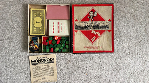 Monopoly vintage 1950s - monopoly, board