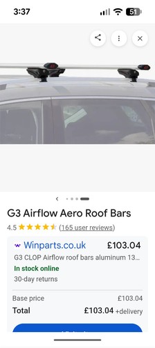 Roof bar aluminium - bar,