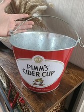 Pimm's Cider Cup Ice Bucket Pimms Tennis Garden Pub Ice Bucket Cooler Wine