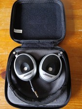 Bose Triport Headphones Black Silver Around Ear Wired With Case