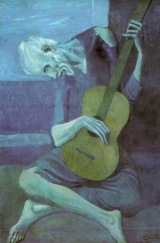 Picasso the old guitarist - the,
