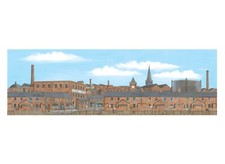 Peco SK-25 Old Industrial Town Centre Backscene