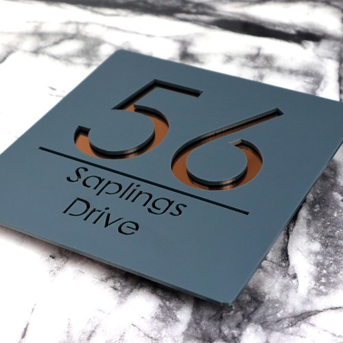 House number plaques door - number,