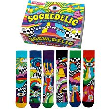 United Oddsocks Sockedelic 6 Odd Socks Gift Box - Mens Size 6-11