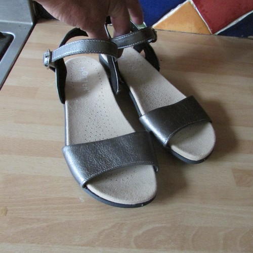 Hotter metallic leather ladies