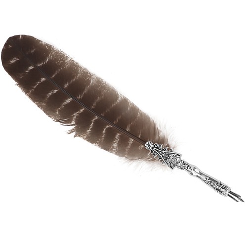 Vintage feather quill pen set - vintage,