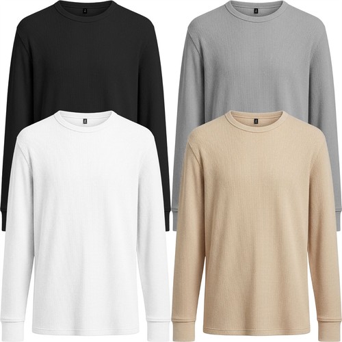 Pack mens long sleeve waffle - mens,