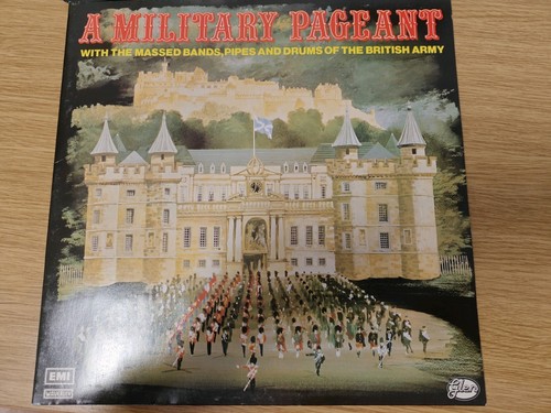 Military pageant with massed - a,