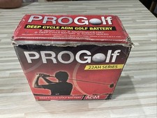 NEW PRO GOLF DEEP CYCLE AGM GOLF TROLLY BATTERY 12V 22AH PT NO PRG22