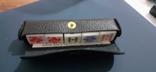 poker dice leather case vitage