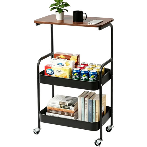 Layer metal rolling cart - 3-layer,