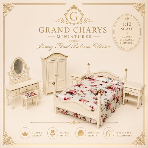 Dolls house bedroom furniture - bedroom,