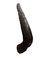 Old tribal trumpet animal horn - tribal,