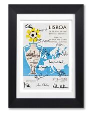 CELTIC EUROPEAN CUP FINAL PROGRAMME 1967 SIGNED POSTER PRINT PHOTO LISBON LIONS