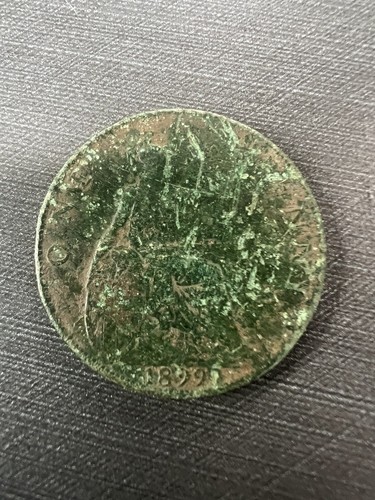 Queen victoria one penny - victoria,