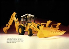 Vintage JCB 3CX 4x4 Digger Backhoe Showroom Tractor Poster Brochure RARE (A3)