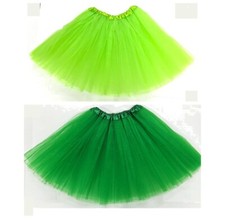 Green TUTU Skirt Adult Kids Fancy Dress Costume Party Halloween Dance School