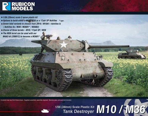 Rubicon models m10 m36 - m36, tank