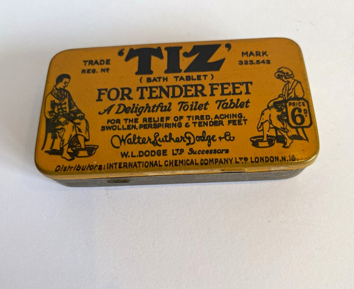 Tiz bath tablet tin for - tiz,