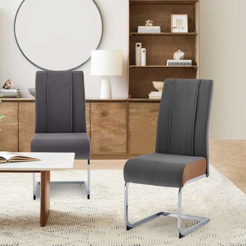 2pcs velvet dining chairs - dining,