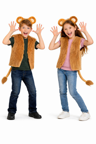 Childs cowardly lion - lion, waistcoat
