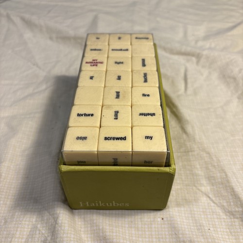 Haikubes haiku game poetry - haikubes,