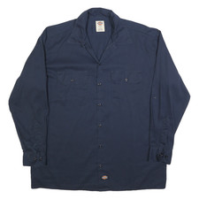 DICKIES Mens Navy Blue Cotton